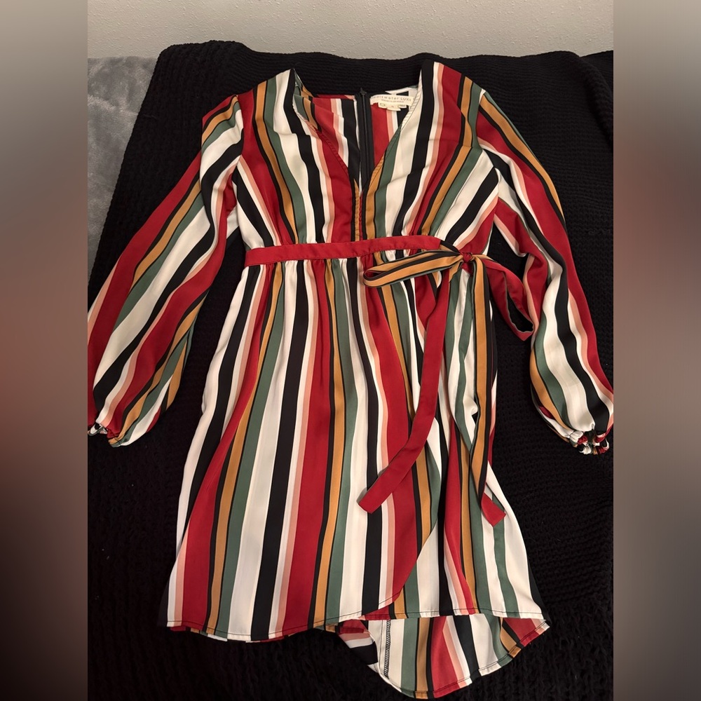 saltwater LUXE woman’s dress , size small , striped